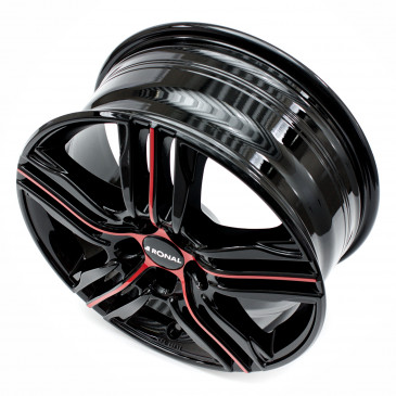 RONAL R57 MCR JETBLACK-RED SPOKE