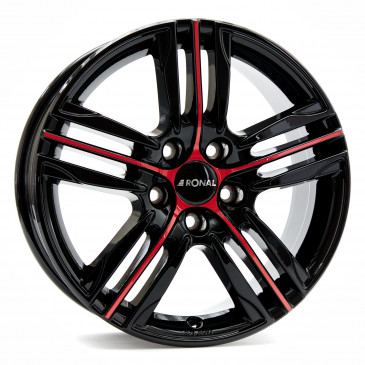 RONAL R57 MCR JETBLACK-RED SPOKE