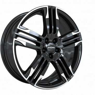 RONAL R58 MCR JETBLACK-WHITE RIM