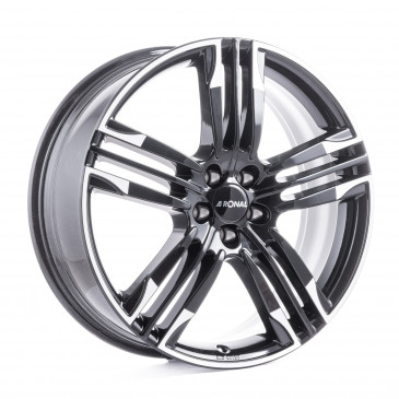RONAL R58 MCR JETBLACK WHITE RIM