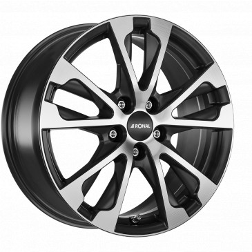 RONAL R61 JETBLACK-MATT-FRONTKOPIERT