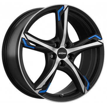 RONAL R62 Blue JETBLACK-MATT-FRONTKOPIERT