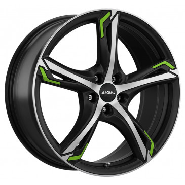 RONAL R62 Green JETBLACK-MATT-FRONTKOPIERT