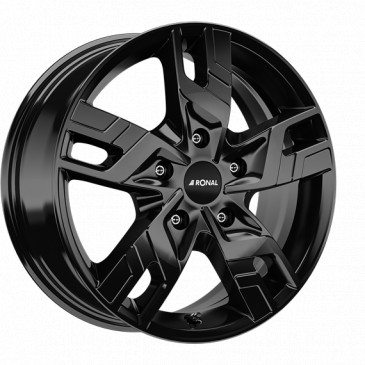 RONAL R64 JETBLACK-MATT-FRONTKOPIERT