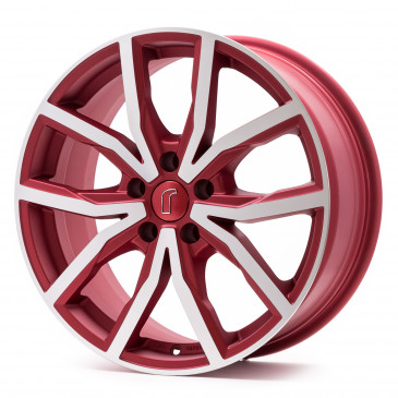 RONDELL 02RZ Metallic-Rot-Matt poliert