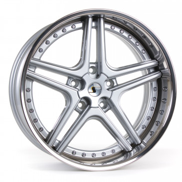 SchmidtRevolution FS-Line dreiteilig 2 Zoll Radinox Flachbetten HighGlossSilber