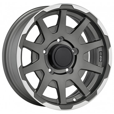 SPARCO DAKAR MATT DARK GREY LIP POLISHED