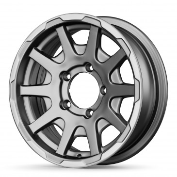 SPARCO DAKAR MATT DARK GREY LIP POLISHED