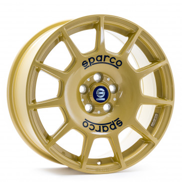 SPARCO TERRA RACE GOLD + BLUE LETTERING