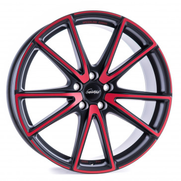 SPEEDLINE SL6 Vettore MCR JETBLACK MATT RED SPOKE