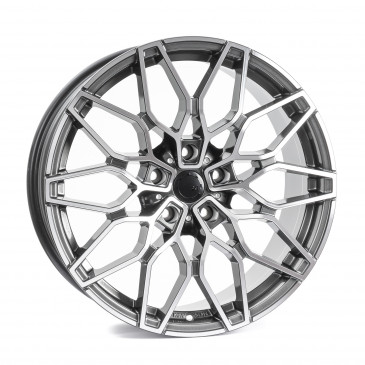 SX-Wheels SX1 Gunmetal glossy machined