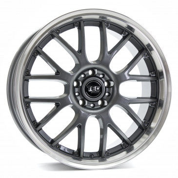 Tec Speedwheels GT-AR1 dark grey polished lip