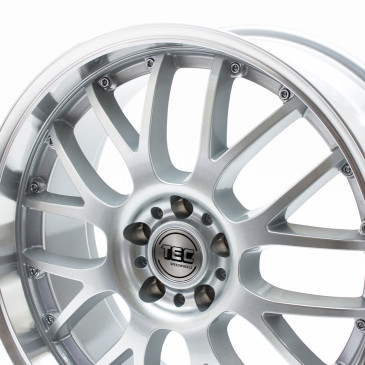 Tec Speedwheels GT-AR1 silver polished lip