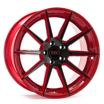 Tec Speedwheels GT7 black red 2 tone