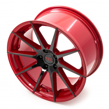 Tec Speedwheels GT7 black red 2 tone