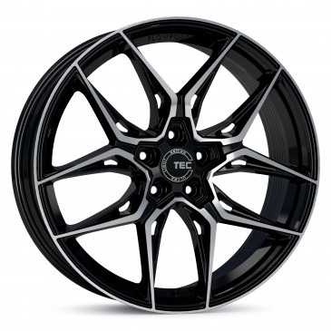 Tec Speedwheels GT9 Schwarz Glanz Frontpoliert