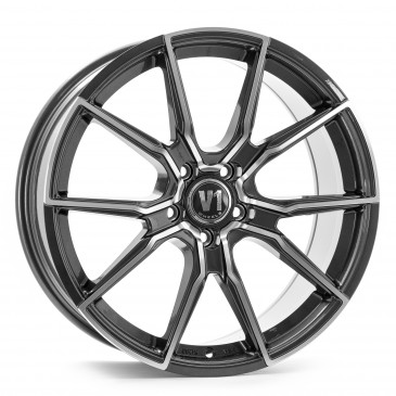 V1 Wheels V1 Daytona Grau Hochglanzpoliert