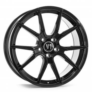 V1 Wheels V1 Schwarz glänzend lackiert
