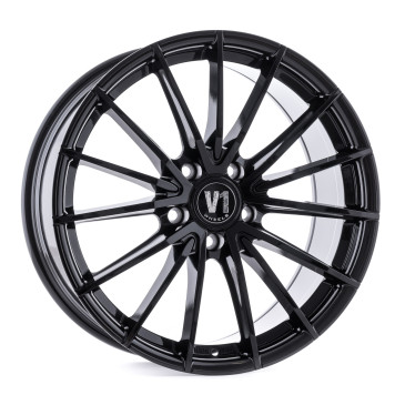 V1 Wheels V2 Schwarz glänzend lackiert