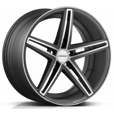 Vossen CV5 Flat Face Graphit Matt Machined