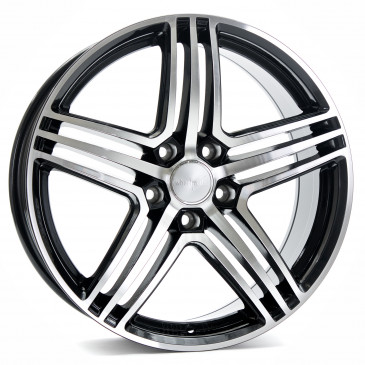 WHEELWORLD WH12 Schwarz Hochglanzpoliert