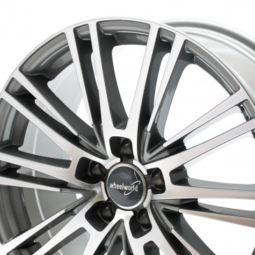 WHEELWORLD WH18 Daytona Grau Hochglanzpoliert