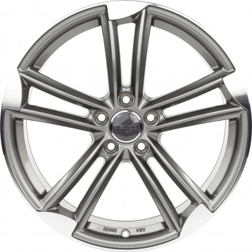 WHEELWORLD WH27 Daytona Grau Hochglanzpoliert