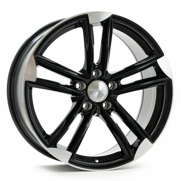 WHEELWORLD WH27 Schwarz Hochglanzpoliert