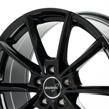 WHEELWORLD WH28 Schwarz glänzend lackiert