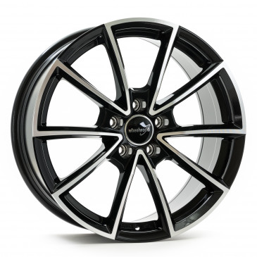 WHEELWORLD WH28 Schwarz Hochglanzpoliert