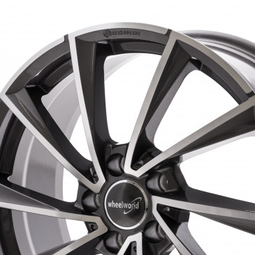 WHEELWORLD WH32 Daytona Grau Hochglanzpoliert