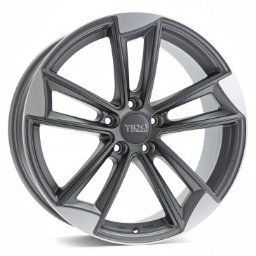 YIDO WHEELS YA1 Matt Titan Grau Poliert