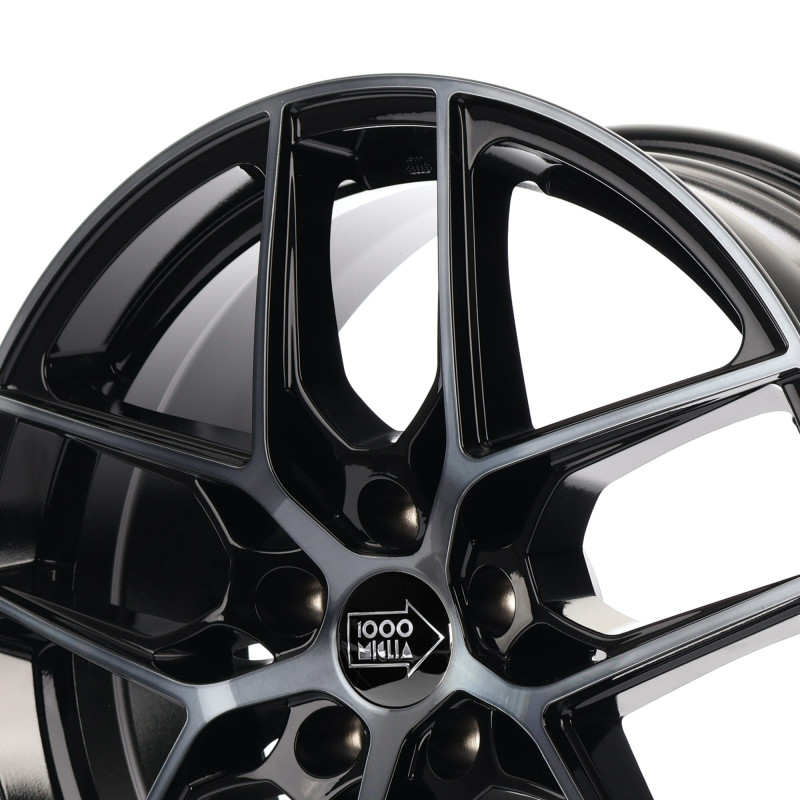 1000 Miglia MM1004 GLOSS BLACK DARK POLISHED