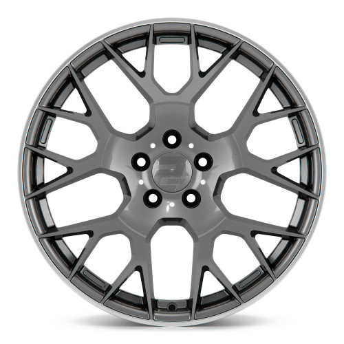 2DRV WH47 Daytona Grau lackiert mit hochglanzpoliertem Felgenbett