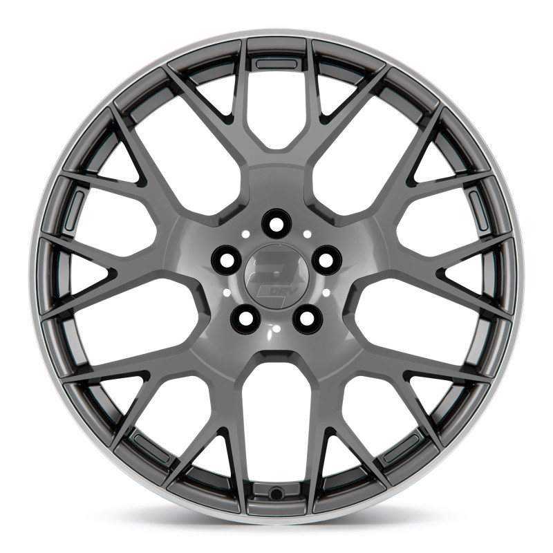 2DRV WH47 Daytona Grau lackiert mit hochglanzpoliertem Felgenbett