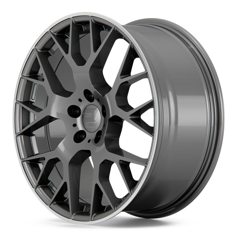 2DRV WH47 Daytona Grau lackiert mit hochglanzpoliertem Felgenbett