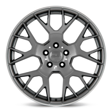 2DRV WH47 Daytona Grau lackiert mit hochglanzpoliertem Felgenbett