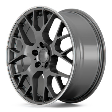 2DRV WH47 Daytona Grau lackiert mit hochglanzpoliertem Felgenbett