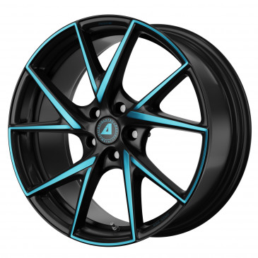 ALUTEC ADX.01 racing-black frontpoliert blue