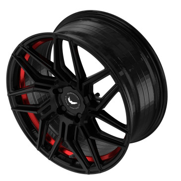 BARRACUDA Dragoon Higloss-Black undercut Trimline red