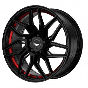 BARRACUDA Dragoon Higloss-Black undercut Trimline red