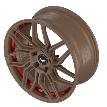 BARRACUDA Dragoon Higloss-Bronze undercut Trimline red