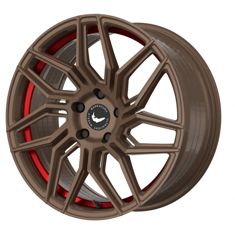 BARRACUDA Dragoon Higloss-Bronze undercut Trimline red