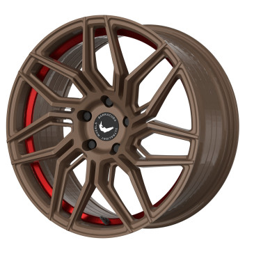 BARRACUDA Dragoon Higloss-Bronze undercut Trimline red