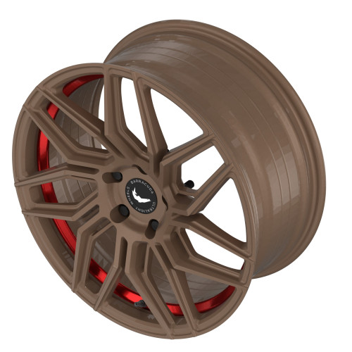 BARRACUDA Dragoon Higloss-Bronze undercut Trimline red