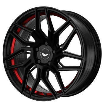 BARRACUDA Dragoon Higloss-Black undercut Trimline red