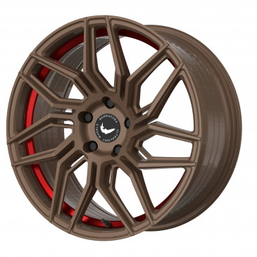 BARRACUDA Dragoon Higloss-Bronze undercut Trimline red