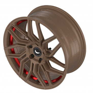 BARRACUDA Dragoon Higloss-Bronze undercut Trimline red