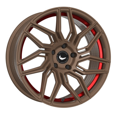 BARRACUDA Dragoon Higloss-Bronze undercut Trimline red