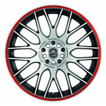 BARRACUDA Karizzma Mattblack-polished / Color Trim rot
